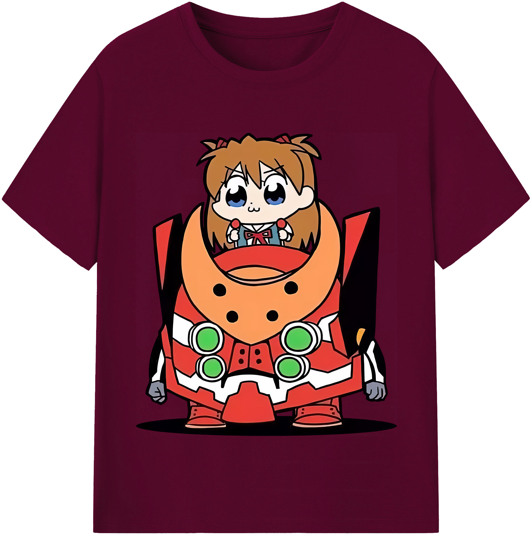 （画像用） EVA 新世紀エヴァンゲリオン レディースカジュアルプリントTシャツ（綿100％）
